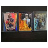 2010 Topps Chrome Sam Bradford RC TMB-1, Spencer Rattler 213, and Emeka Egbuka RHR-EMK Football Cards Lot of 3