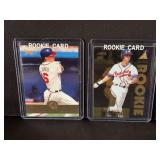 1995 Pinnacle Zenith & Select Chipper Jones Lot of 2 Baseball Cards #111 & #173