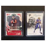 2024 Panini Michael Penix Jr. Lot of 2 Cards Panini Contenders Draft Class #9 & Prestige #335 Rookie Cards