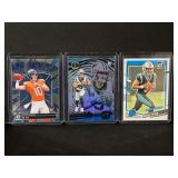 2023-2024 Panini Football Card Lot of 3 - Bryce Young & Bo Nix Inserts (Raw)