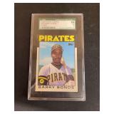 1986 Topps Traded #11T Barry Bonds Rookie Card - SGC 7 NM