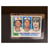 1982 Topps Baltimore Orioles Future Stars Bob Bonner / Cal Ripken / Jeff Schneider Card #21