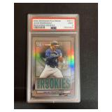 2022 Bowman Platinum Julio Rodriguez Renowned Rookies #RR17 PSA 9