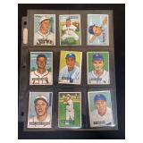 1951 Bowman Baseball Complete 9-Card Lot with Ned Garver, Wes Westrum, Floyd Baker, George Munger, Sam Mele, Bobby Schantz, George Stirnweiss, Dick Kokos, and Art Houtteman