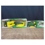 (2) 1/16 John Deere Forage Harvester + L&G NIB Ertl