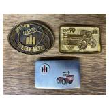 (3) IH Belt Buckles