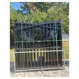 Pallet of Black Metal Lion Crest Gates