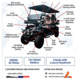 HQ100 Six-Seater Electric Golf Cart