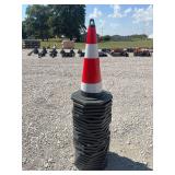 Traffic Cone with Stack of Bases