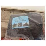 Black Outdoor Patio Fabric Screen Cover Sunscreen Net 65.62 ft x 6.56 ft UPF50+