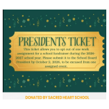 President Ticket -SHS