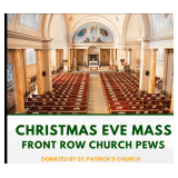 Christmas Eve Mass Pew at St. Pats