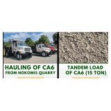 Tandem Load of CA6 - Nokomis Quarry & Stark Services