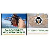 Tandem Skydive w/epic video package and Nesty
