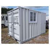 11’ Custom Modified Shipping Container with Side Door and Window