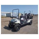 HQ100 Electric Golf Cart Utility Vehicle with 60V100AH Battery and 14-Inch Off-Road Tires - Assembled