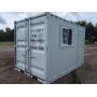 12’ Custom Modified Shipping Container with Side Door and Window