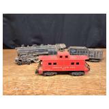 (3) American Flyer Locomotive, Tender, Caboose