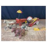 (2) Coca-Cola + Beer Cast Wagons