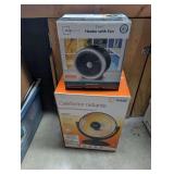 Mainstays 2-in-1 Heater with Fan and Soleil Electric Radiant Heater Lot