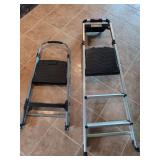 Lot of Two Step Ladders including Cosco and Rubbermaid