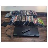 LG Network Blu-ray Disc/DVD Player Model BP220 with Remote and Movie Collection