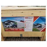 20x30 All-Steel Carport with Enclosed Sidewalls