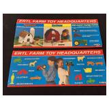 (2) Ertl Farm Toy Headquarters Signs