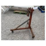 Red Steel Engine Stand on Casters