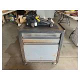 Rolling 3-Drawer Tool Cabinet with Hydraulic Floor Jack