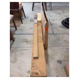 Home Decorators Collection Snow Drift Shade, King Bed Frame, and Ash Walnut Full Headboard Panel