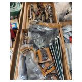 Assorted Hand Tools and Everbilt Gate Hardware Lot