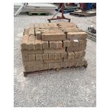 Pallet of Interlocking Concrete Edging Stones