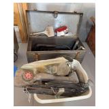 Assorted Tools and Metal Toolbox