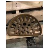 Cast iron seat