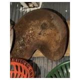 Cast iron seat. Walter A Wood