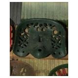 Black cast iron seat