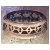 Pot-belly stove pedestal