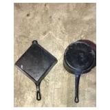 Griswold square utility skillet. No. 768 and Nesco 13 pot