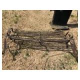 Wrought iron bench