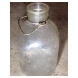 Glass milk jug. M-5019