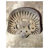 Cast iron seat