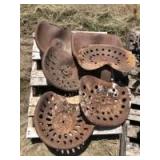 Pallet of steel seats