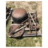 Cast iron pot, water pumps, etc. pallet