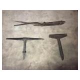 3 anvil forge irons