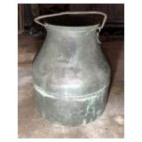 Brass milking bucket
