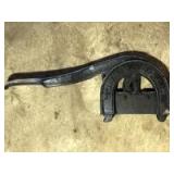 Tobacco cutter for chewing tobacco plug. Standard Tobacco Knife, Heading Hardware Co