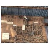All wrenches on plywood board