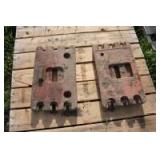 2 Case 30 series front weights casting number A32365