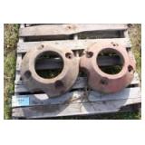 2 IH wheel weights